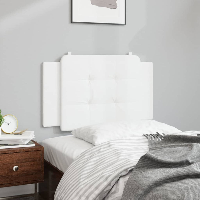 vidaXL fehér műbőr fejtámla párna 80 cm