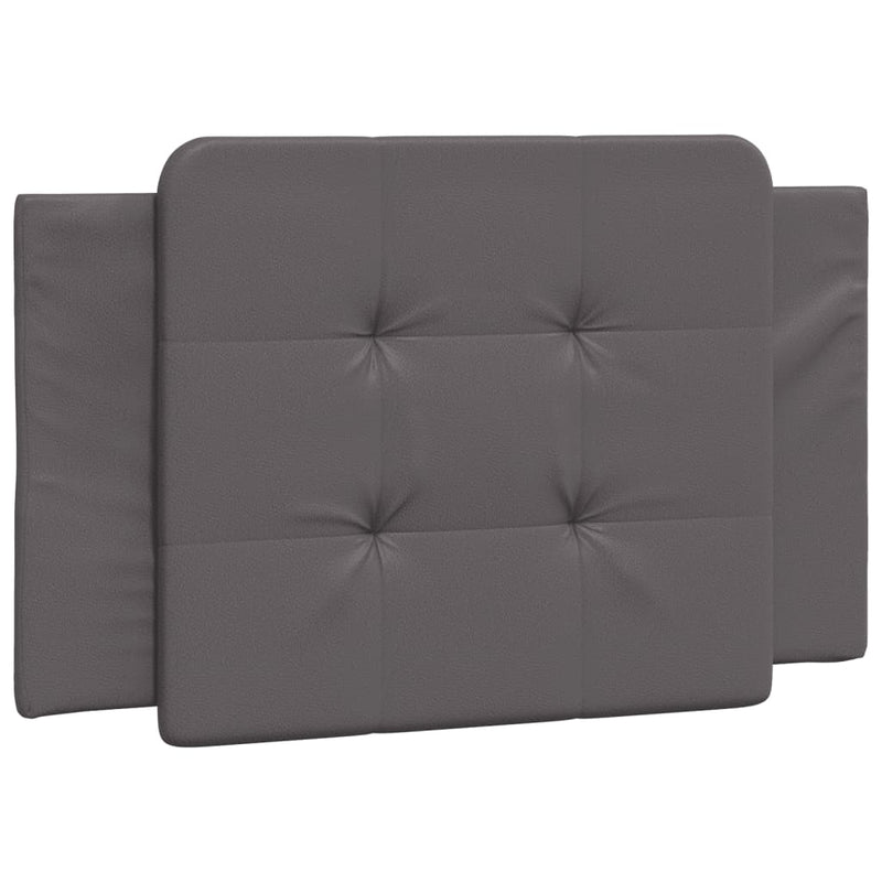 vidaXL szürke műbőr fejtámla párna 80 cm