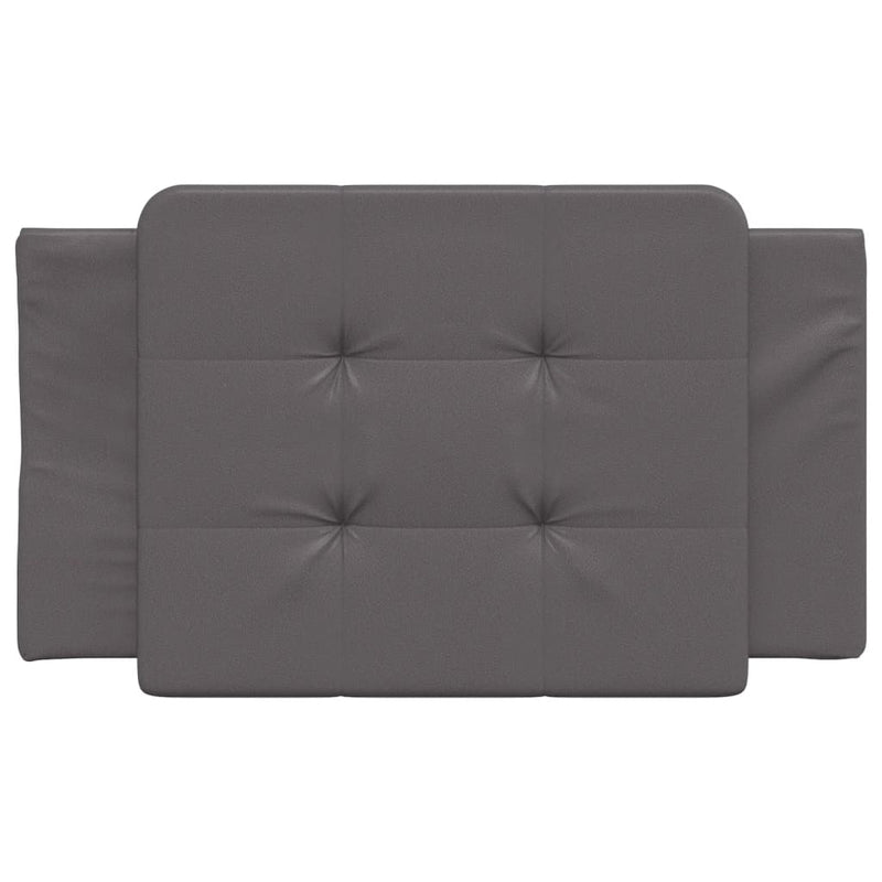 vidaXL szürke műbőr fejtámla párna 80 cm