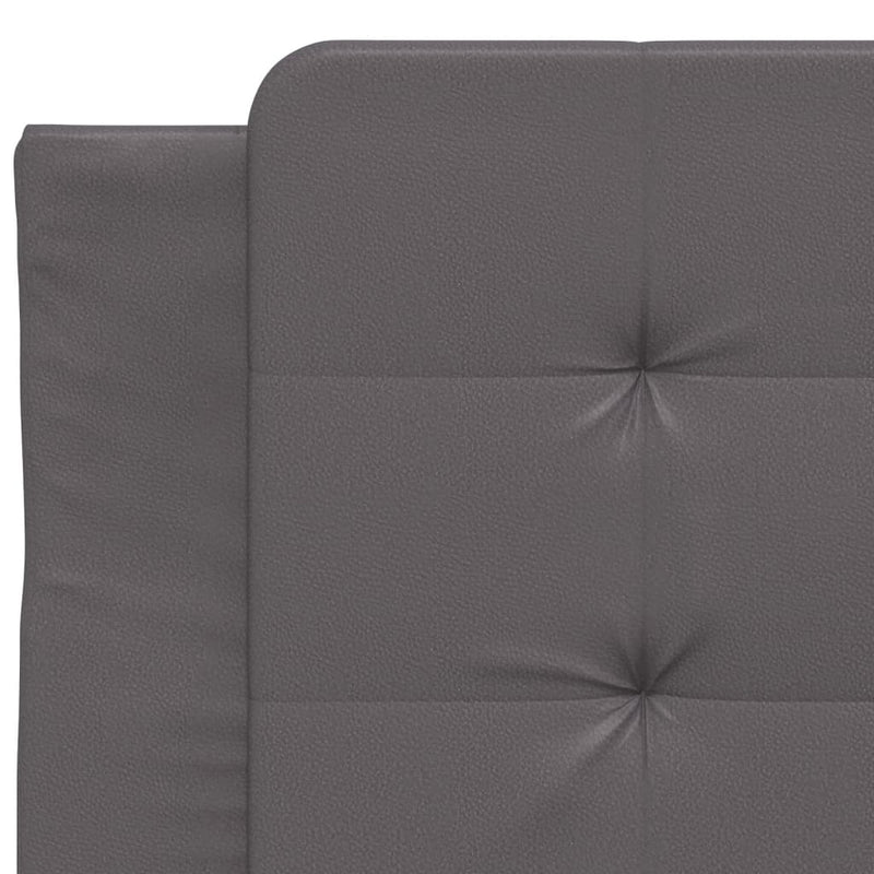 vidaXL szürke műbőr fejtámla párna 80 cm