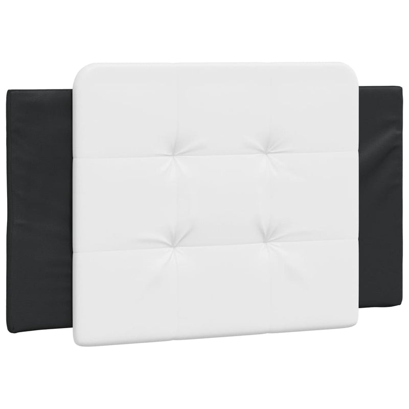 vidaXL fekete és fehér műbőr fejtámla párna 80 cm