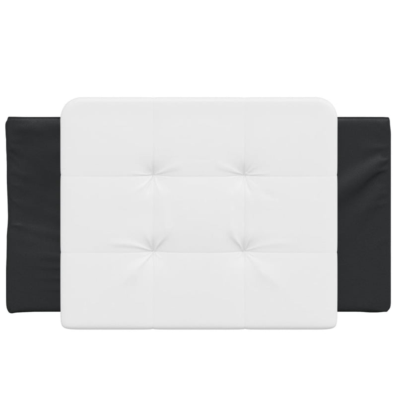 vidaXL fekete és fehér műbőr fejtámla párna 80 cm