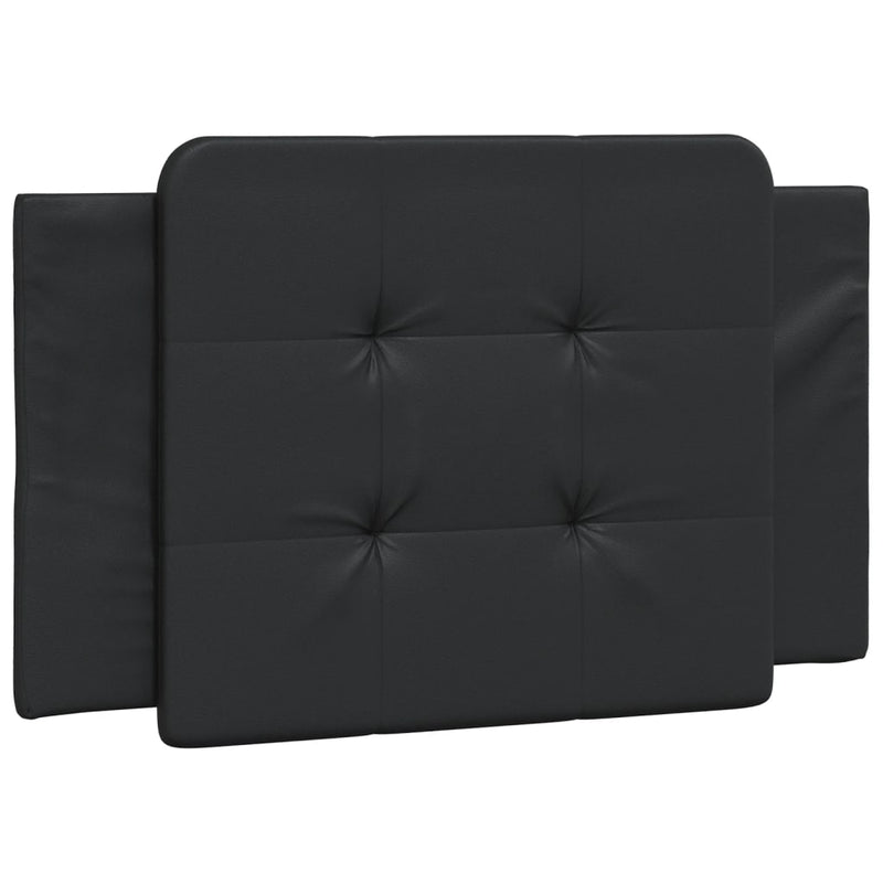 vidaXL fekete műbőr fejtámla párna 90 cm
