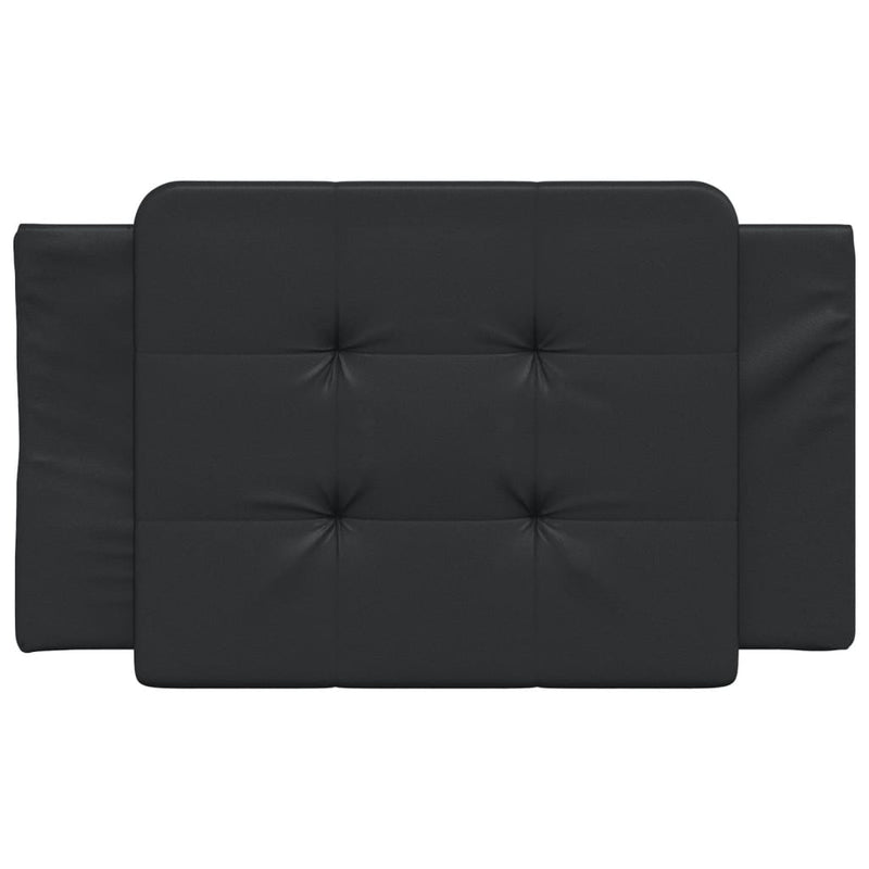 vidaXL fekete műbőr fejtámla párna 90 cm