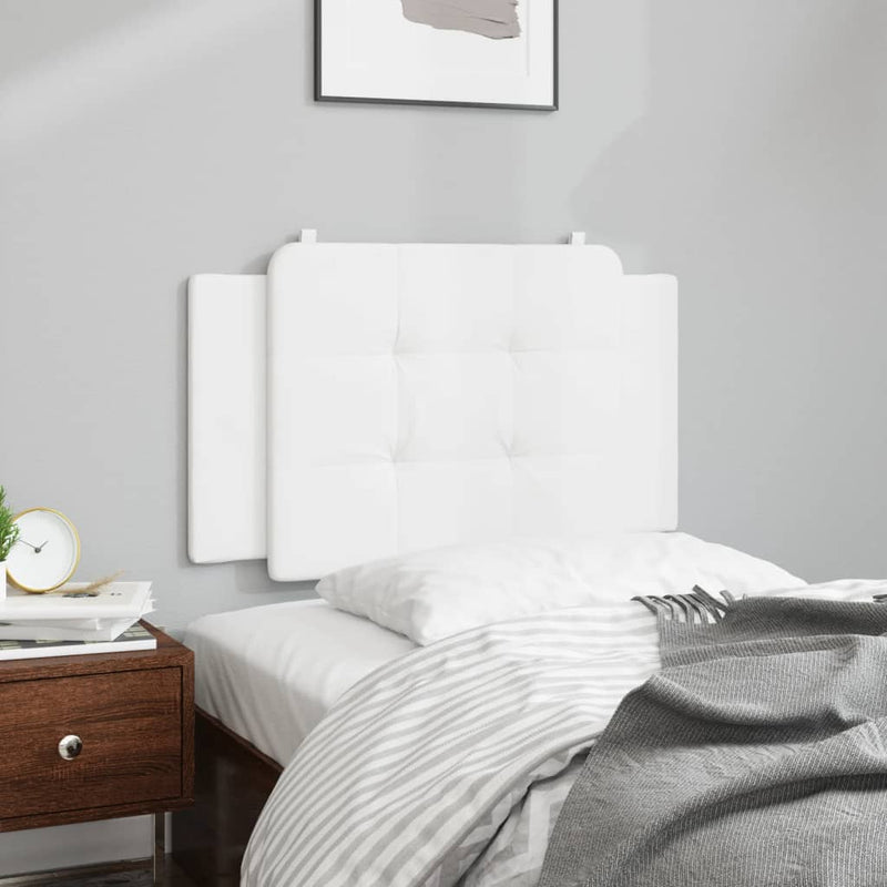 vidaXL fehér műbőr fejtámla párna 90 cm