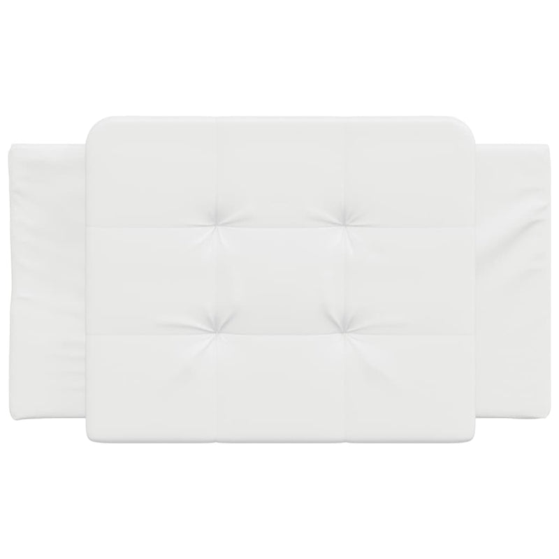 vidaXL fehér műbőr fejtámla párna 90 cm