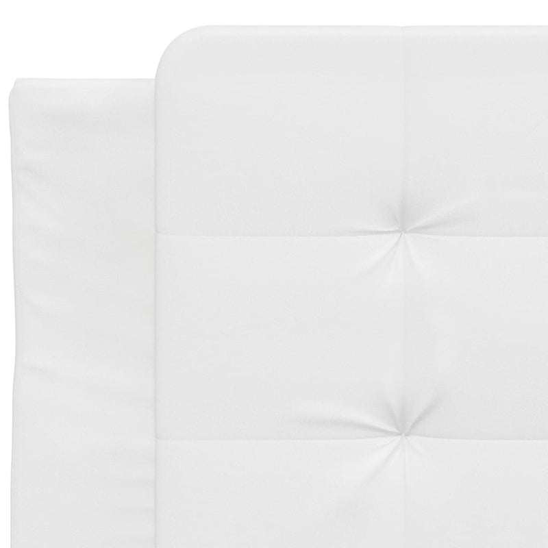 vidaXL fehér műbőr fejtámla párna 90 cm