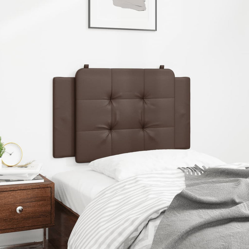 vidaXL barna műbőr fejtámla párna 90 cm