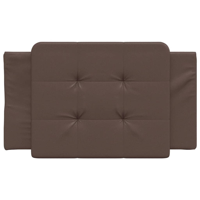 vidaXL barna műbőr fejtámla párna 90 cm