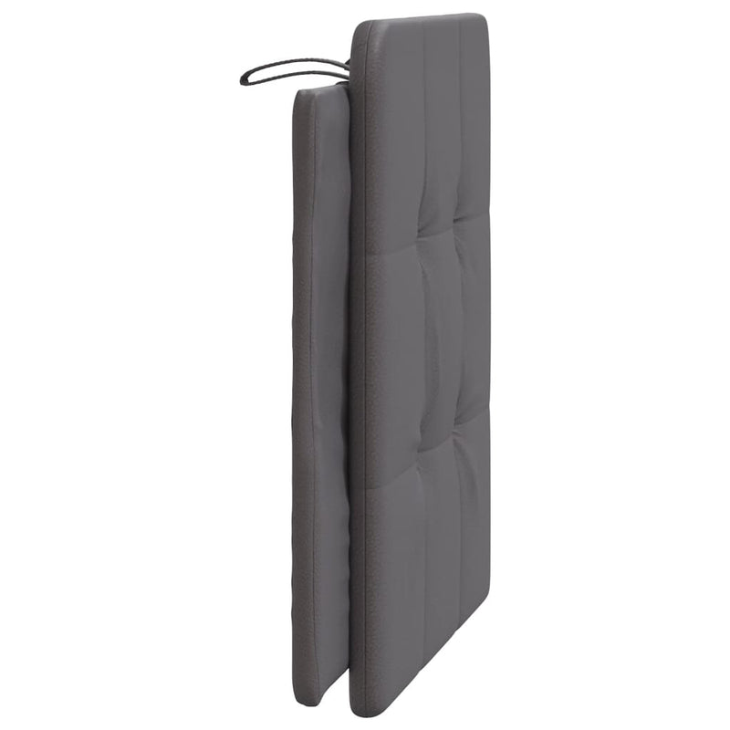 vidaXL szürke műbőr fejtámla párna 90 cm