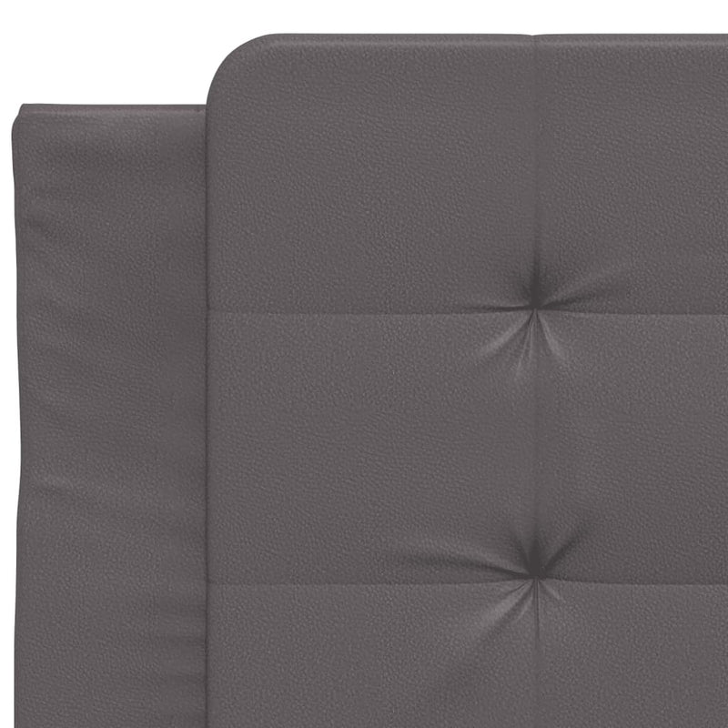 vidaXL szürke műbőr fejtámla párna 90 cm