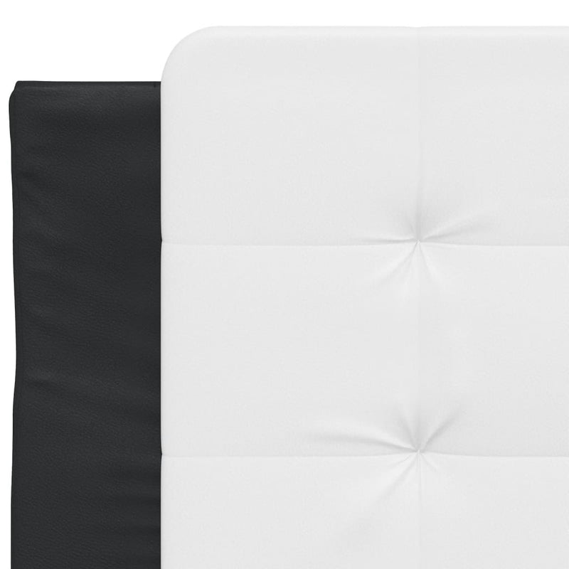 vidaXL fekete és fehér műbőr fejtámla párna Zadar 90 cm