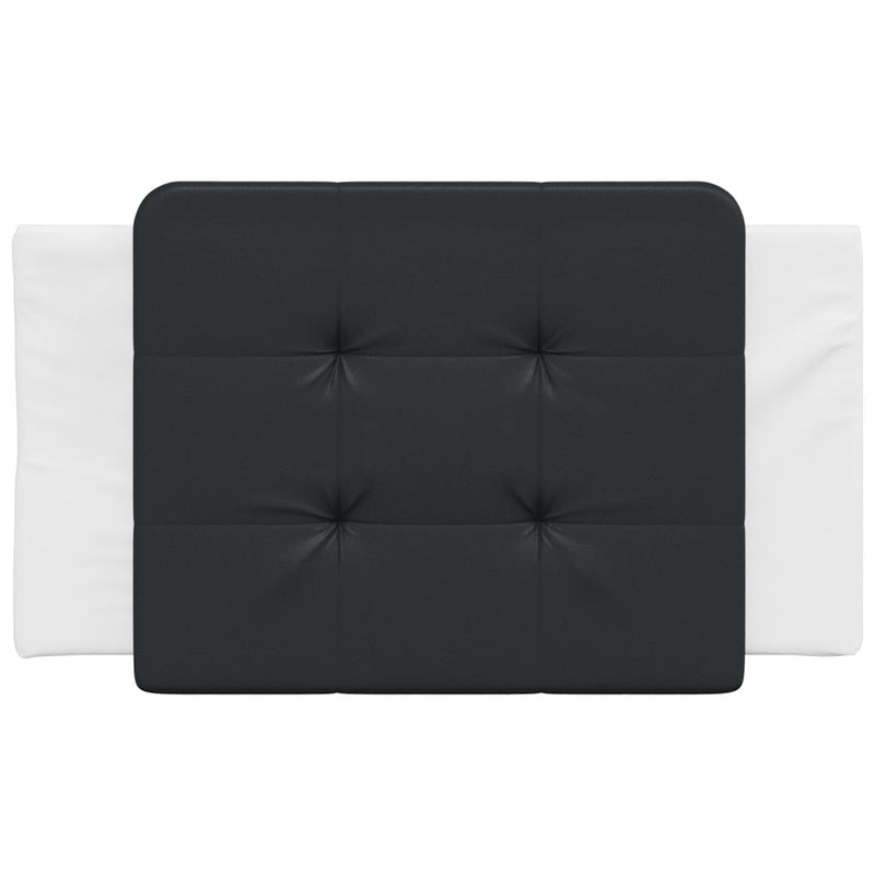 vidaXL fekete és fehér műbőr fejtámla párna 90 cm