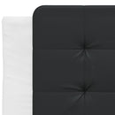 vidaXL fekete és fehér műbőr fejtámla párna Zadar 90 cm