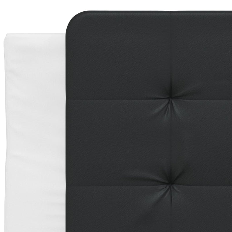 vidaXL fekete és fehér műbőr fejtámla párna 90 cm