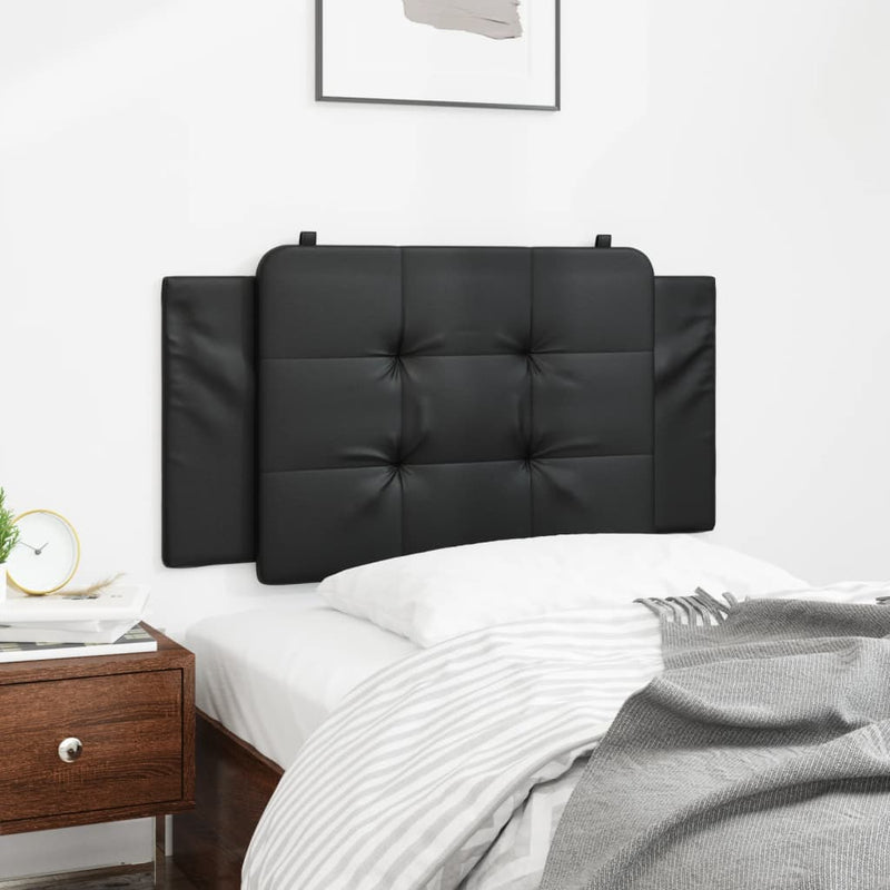 vidaXL fekete műbőr fejtámla párna 100 cm