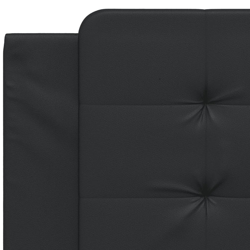 vidaXL fekete műbőr fejtámla párna 100 cm
