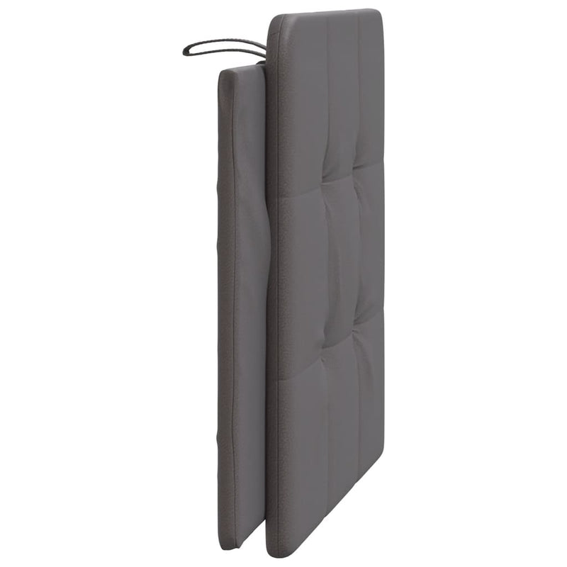vidaXL szürke műbőr fejtámla párna 100 cm
