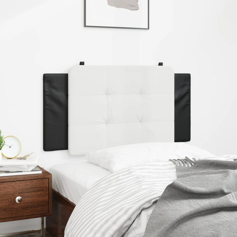 vidaXL fekete és fehér műbőr fejtámla párna 100 cm