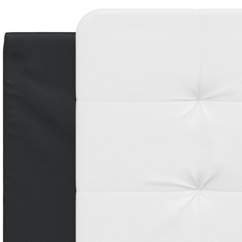 vidaXL fekete és fehér műbőr fejtámla párna 100 cm