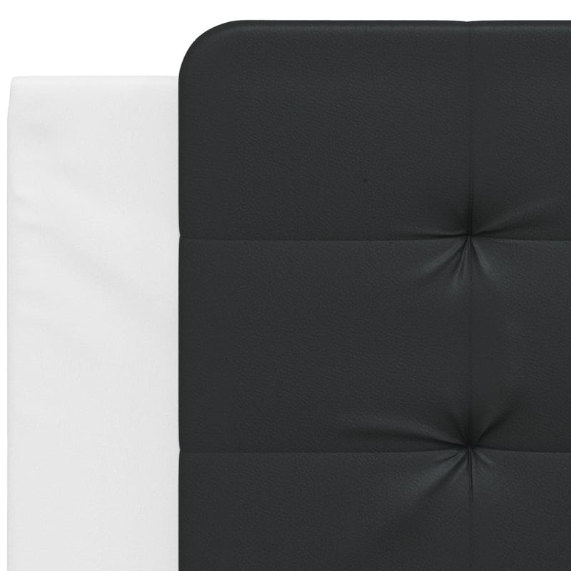 vidaXL fekete és fehér műbőr fejtámla párna Zadar 100 cm