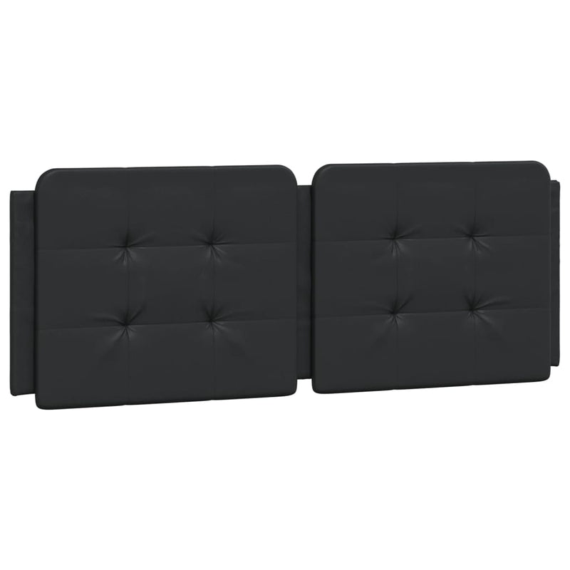 vidaXL fekete műbőr fejtámla párna 120 cm