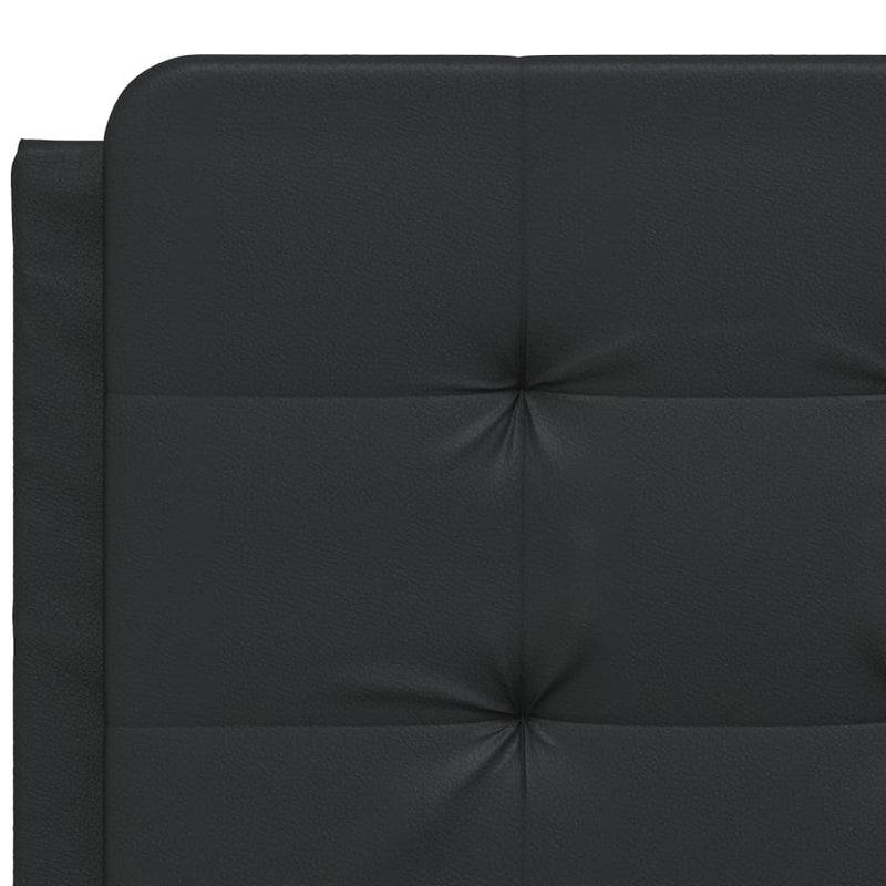 vidaXL fekete műbőr fejtámla párna 120 cm