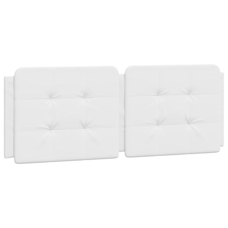 vidaXL fehér műbőr fejtámla párna 120 cm