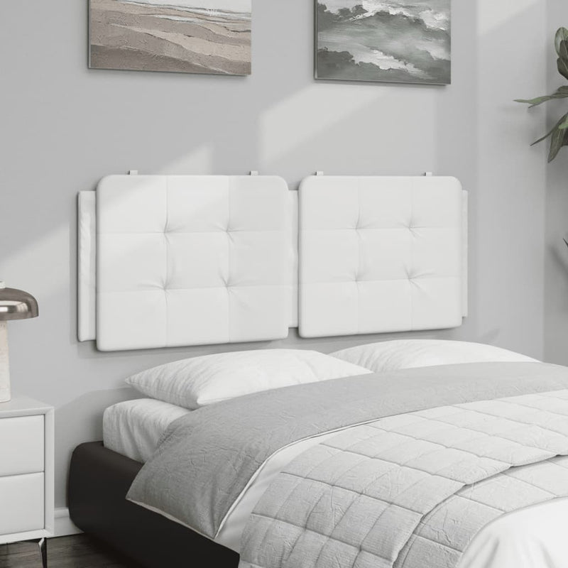 vidaXL fehér műbőr fejtámla párna 120 cm
