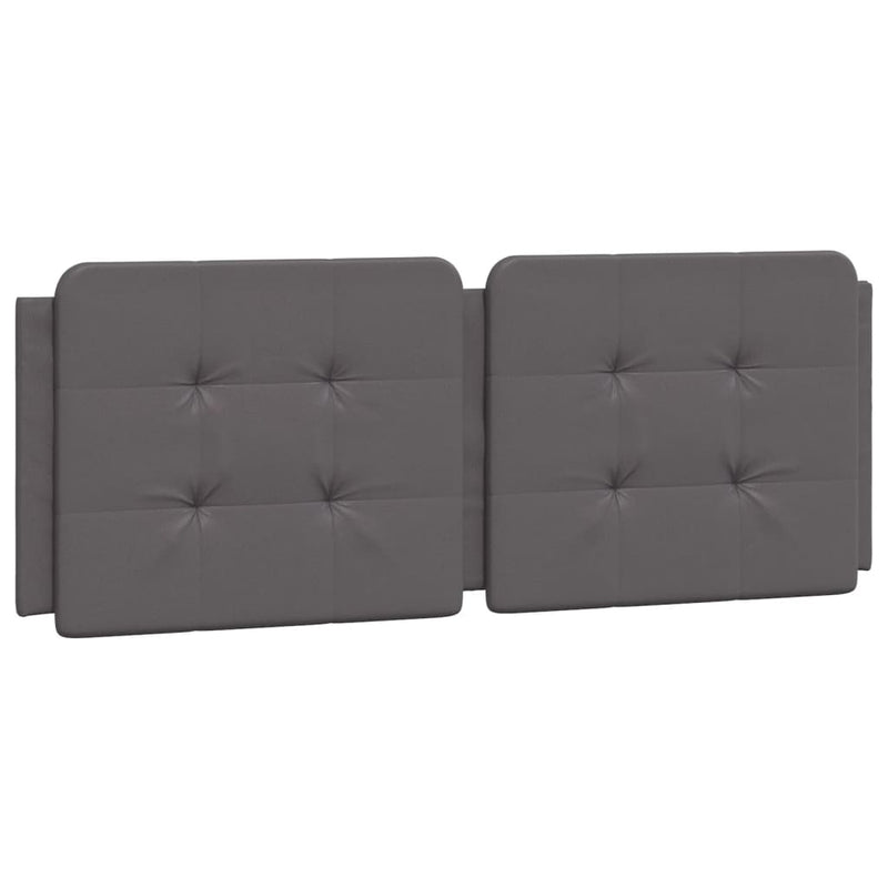 vidaXL szürke műbőr fejtámla párna 120 cm