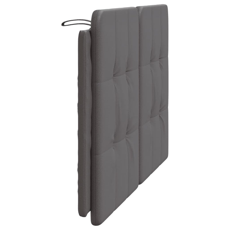 vidaXL szürke műbőr fejtámla párna 120 cm