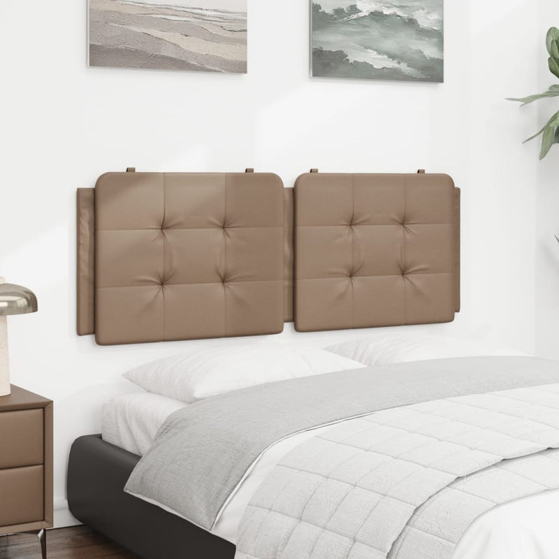 vidaXL cappuccino színű műbőr fejtámla párna 120 cm