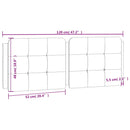 vidaXL cappuccino színű műbőr fejtámla párna Zadar 120 cm