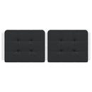 vidaXL fekete és fehér műbőr fejtámla párna Zadar 120 cm