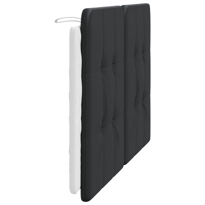 vidaXL fekete és fehér műbőr fejtámla párna Zadar 120 cm