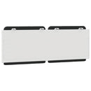 vidaXL fekete és fehér műbőr fejtámla párna Zadar 120 cm