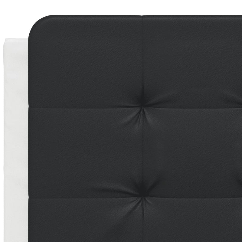 vidaXL fekete és fehér műbőr fejtámla párna Zadar 120 cm