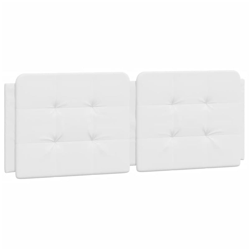 vidaXL fehér műbőr fejtámla párna 140 cm