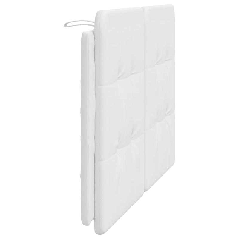 vidaXL fehér műbőr fejtámla párna 140 cm