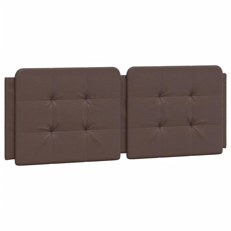 vidaXL barna műbőr fejtámla párna 140 cm