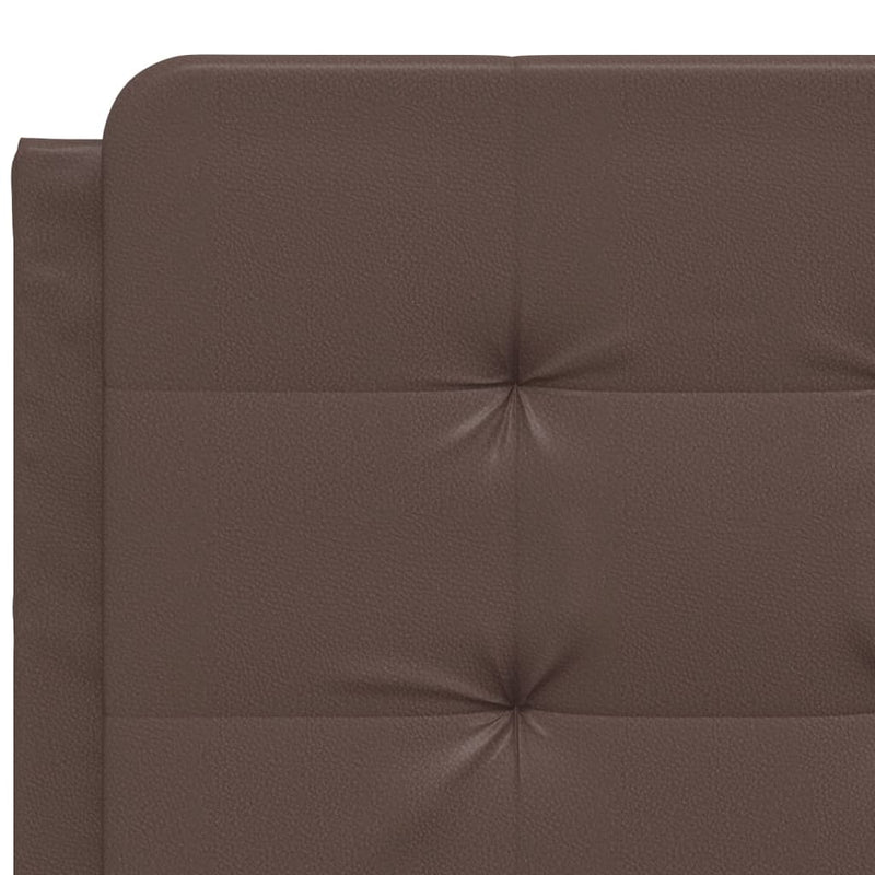 vidaXL barna műbőr fejtámla párna 140 cm