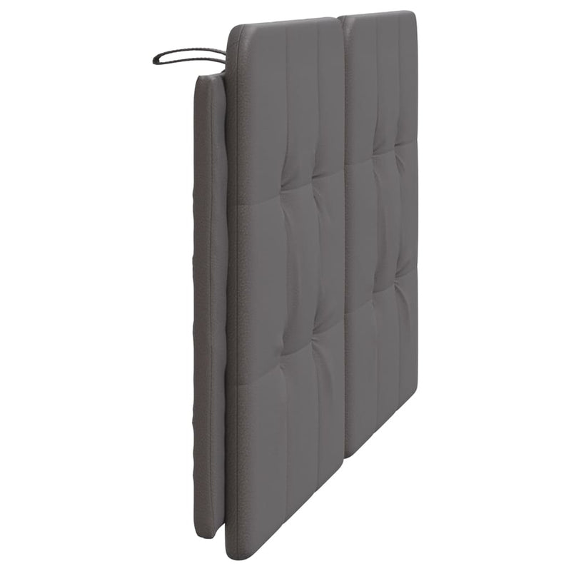 vidaXL szürke műbőr fejtámla párna 140 cm