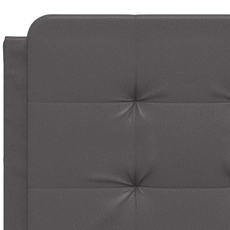 vidaXL szürke műbőr fejtámla párna 140 cm