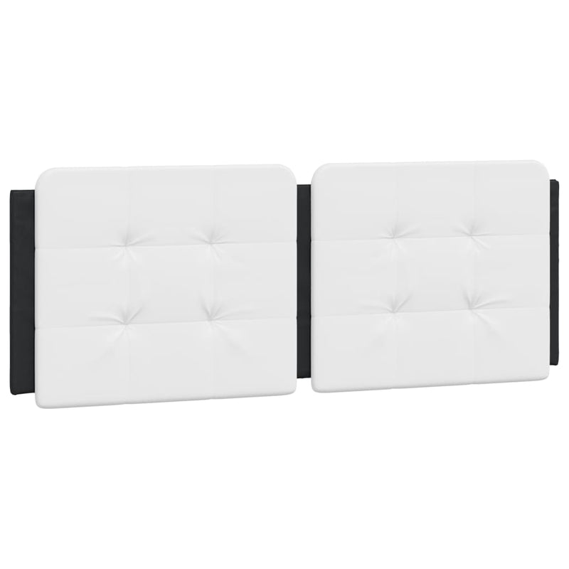 vidaXL fehér és fekete műbőr fejtámla párna 140 cm