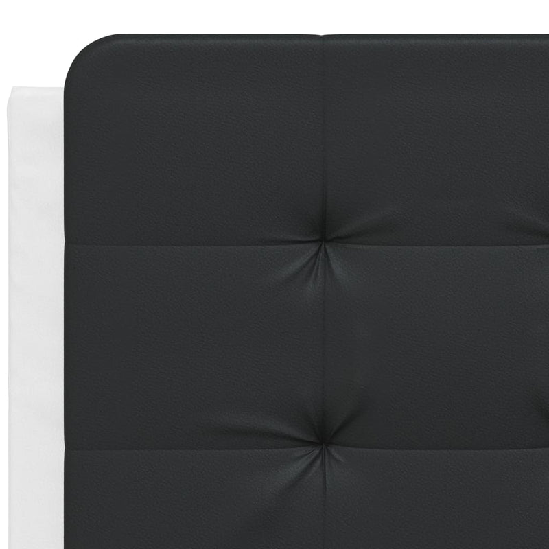 vidaXL fekete és fehér műbőr fejtámla párna 140 cm