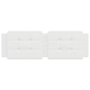 vidaXL fehér műbőr fejtámla párna Zadar 160 cm