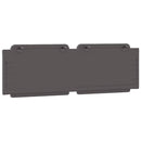 vidaXL szürke műbőr fejtámla párna Zadar 160 cm