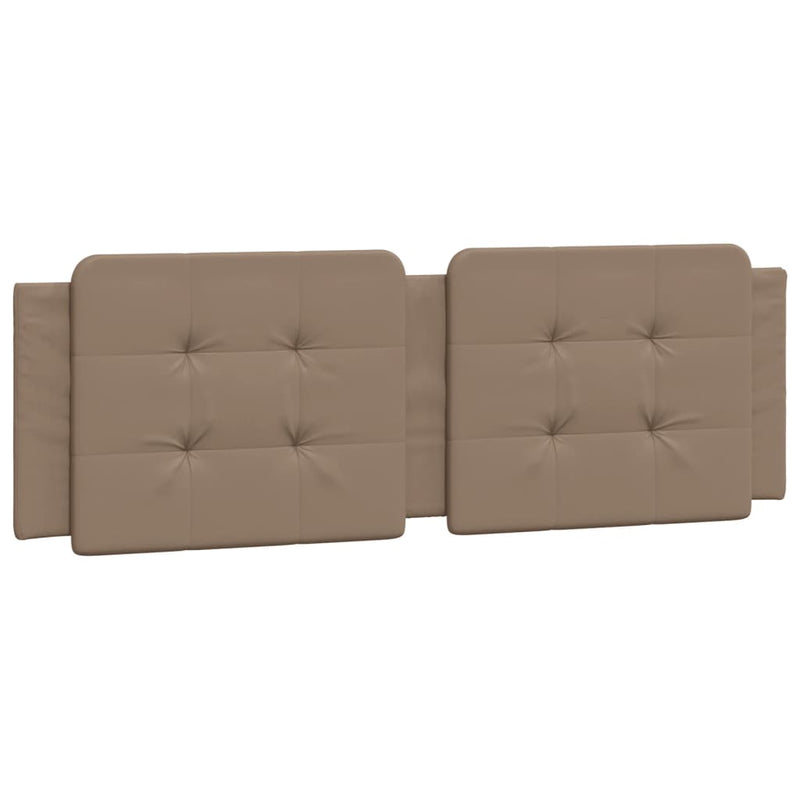 vidaXL cappuccino színű műbőr fejtámla párna Zadar 160 cm