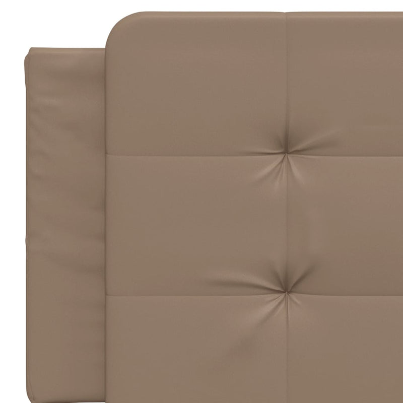 vidaXL cappuccino színű műbőr fejtámla párna Zadar 160 cm