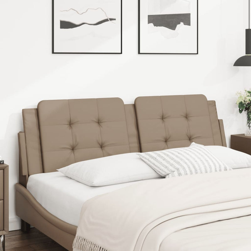 vidaXL cappuccino színű műbőr fejtámla párna Zadar 160 cm